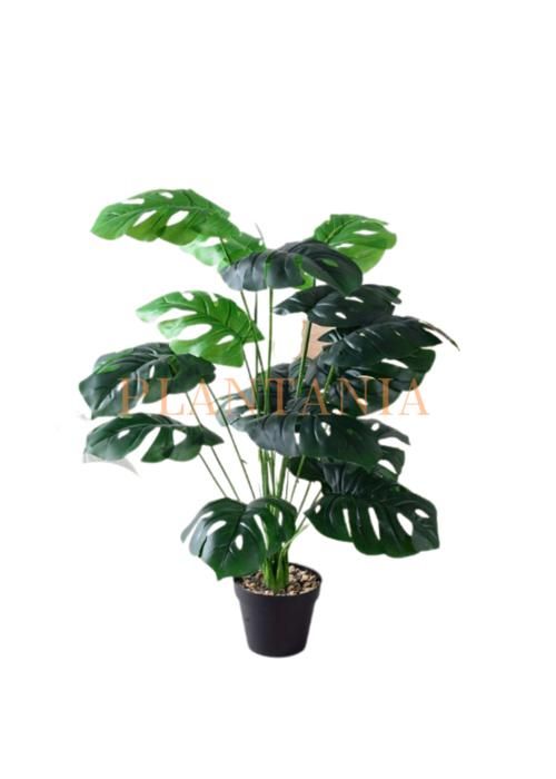 Plante artificielle Philo monstera 60 cm-sans pot.