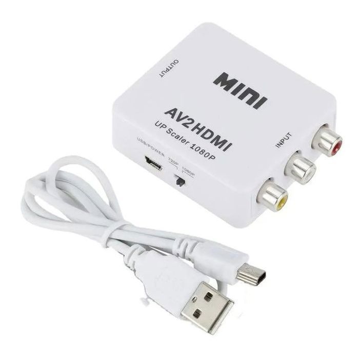 Adaptateur AV To HDMI RCA prise en charge NTSC PAL 1080P