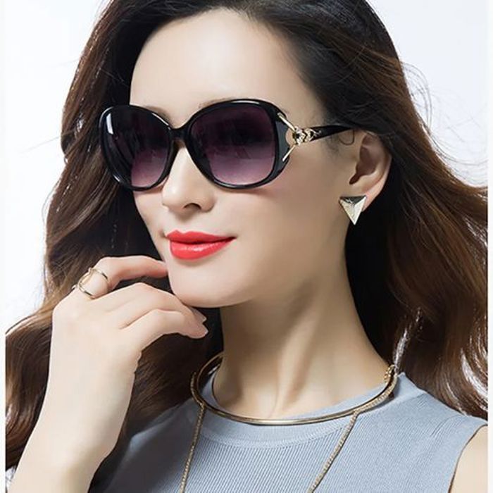 Lunettes de soleil - GENERIC - Classiques - Ronde - Métal - UV400 - Noir