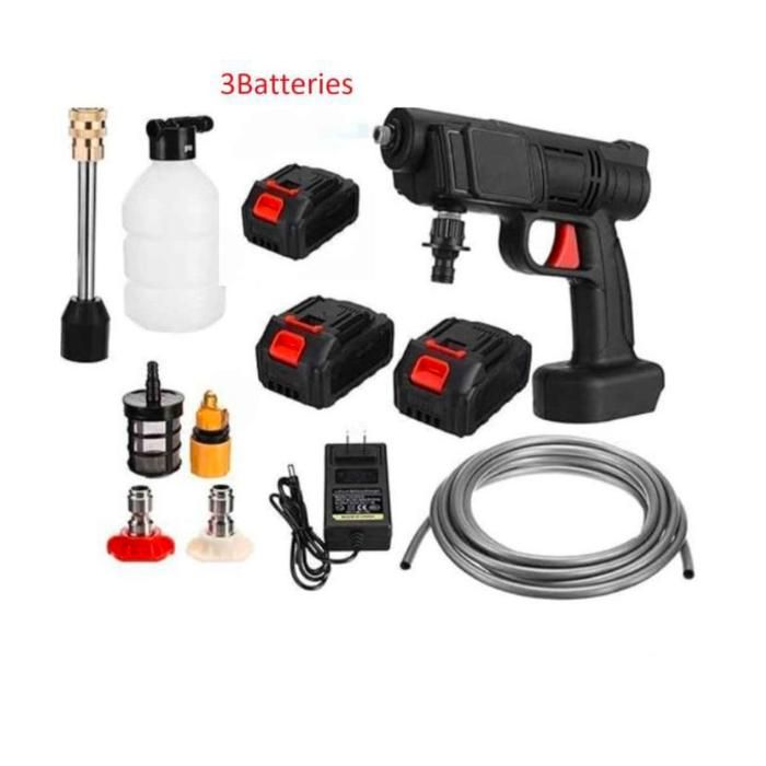 Pistolet de lavage automobile sans fil+ 3 batterie