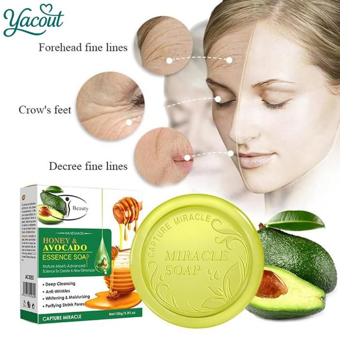 Savon hydratant miel avocat éclat peau 100g