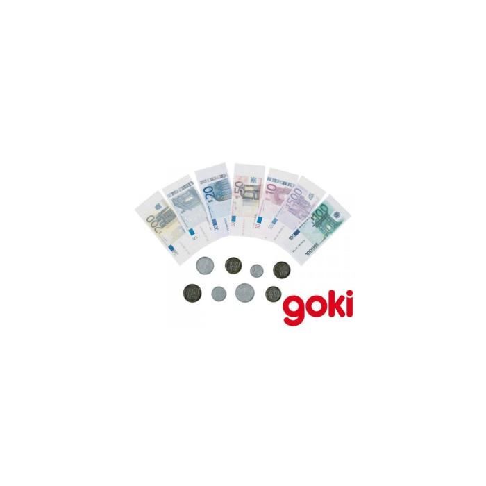 Argent à jouer - Goki - Set d'argent factice pour jouer à la marchande - Mixte - Enfant - Multicolore