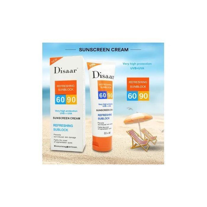 Crème Solaire - Disaar - SPF 90+ - 80ML - Protection UV - Sans alcool