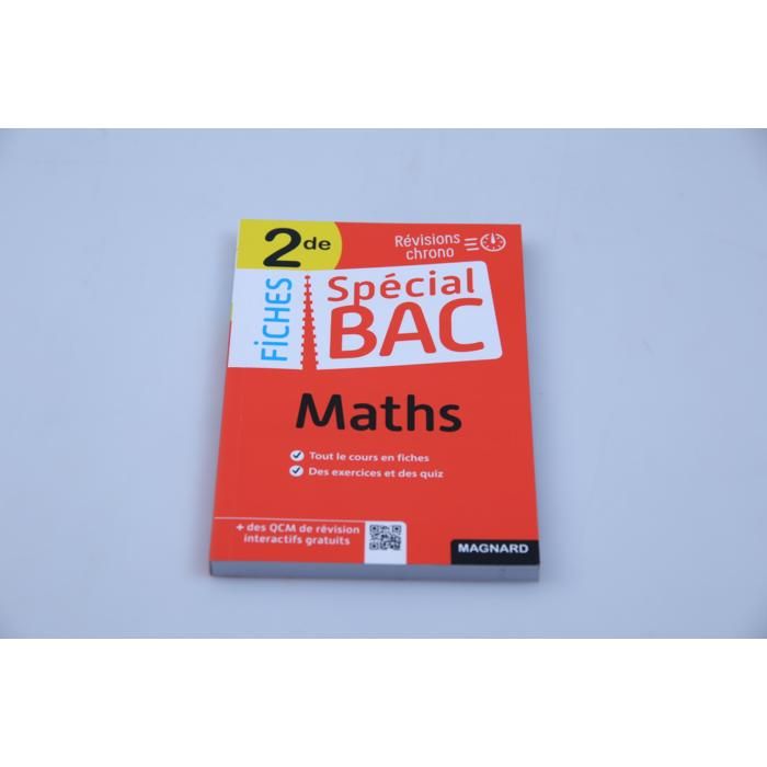 Fiches Maths 2de - GENERIC - Spécial Bac - Outil éducatif - Synthèse des notions - Exemples pratiques
