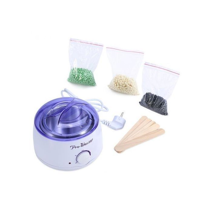 Pro Wax Machine Professionnel Chauffe-Cire +300g cire  + spatules en bois
