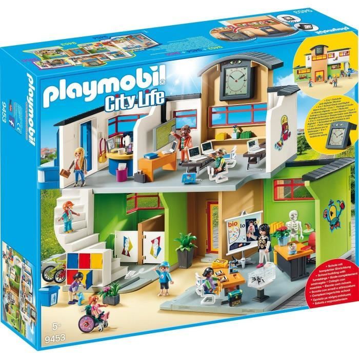 PLAYMOBIL - 9453 - City Life - Ecole aménagée - 242 pièces
