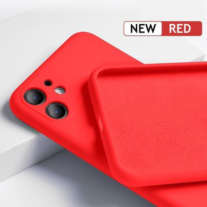 Iphone 12, Confort Touch,Case Rouge