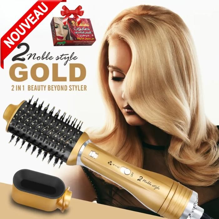 Brosse Seche cheveux  et Volumateur  Professionel à air chaud lisseur 2 in1 outils de coiffure en céramique – EN-751