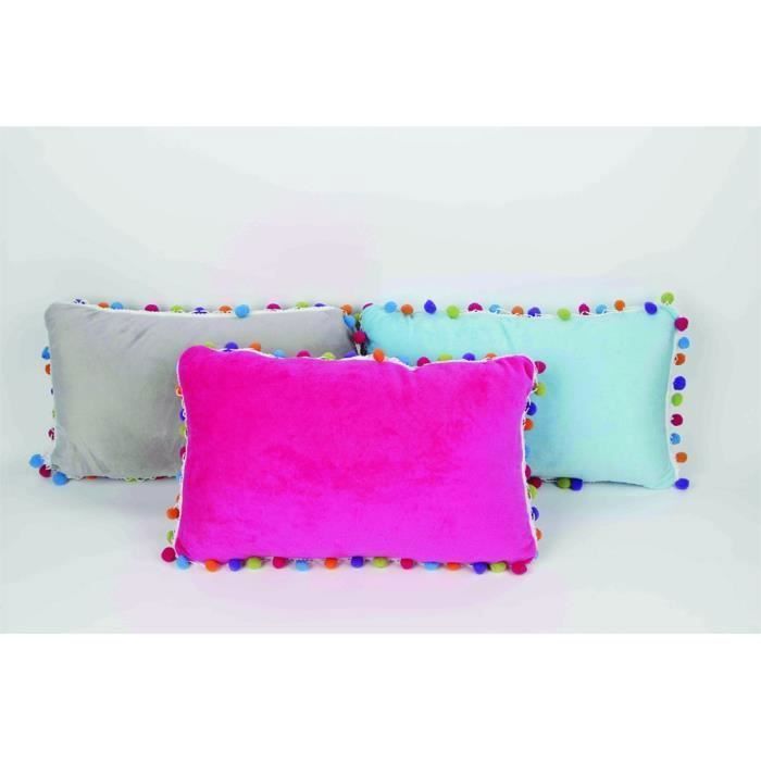 Coussin - COCO DECO - TOMY - Multicolore - Déhoussable - Rectangulaire