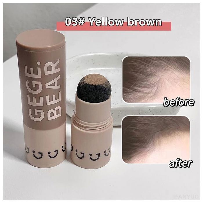 Poudre de Soin des Cils et Cheveux - GEGE BEAR - Jaune Marron - Imperméable - Anti-chute - 23.5g