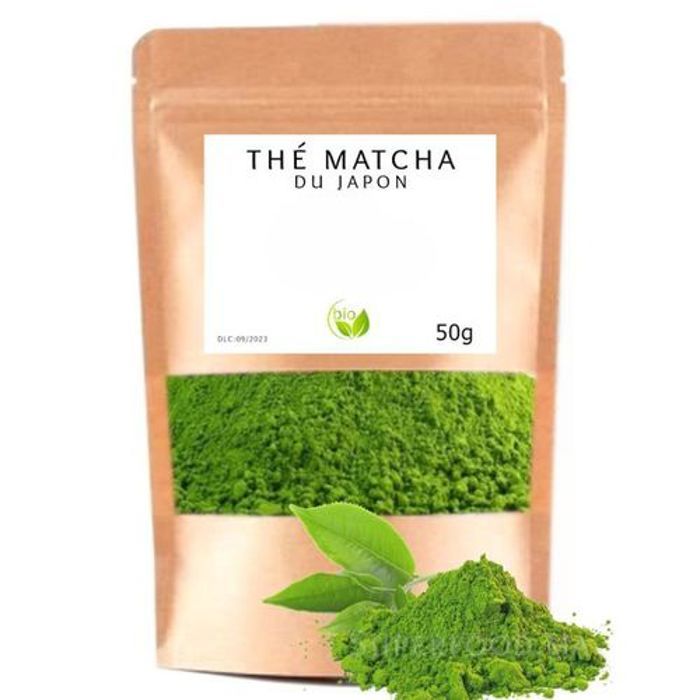 THÉ MATCHA BIO DU JAPON. MINCEUR, DETOX, ANTIOXYDANT, CONCENTRATION 50g