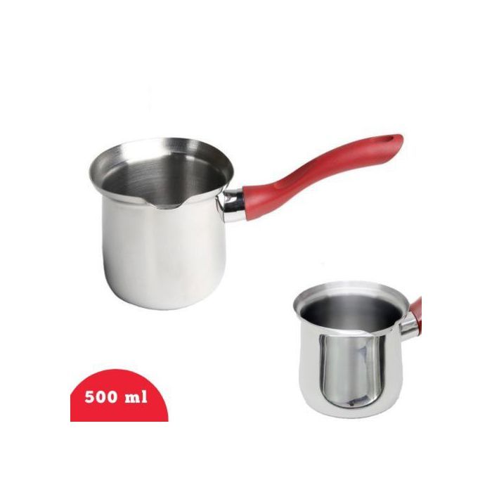 Pot à Café en Inox 500ml - pour Lait, Chocolat et Cappuccino