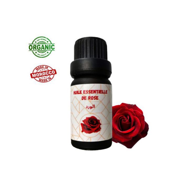 Huile Essentielle - Bio - Rose - 10ml - Antiseptique - Cicatrisante - Anti-âge