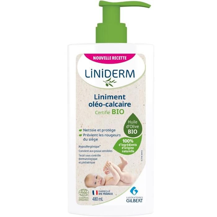 Gilbert Liniderm Liniment Oleo-Calcaire Stabilise Pompe 480Ml