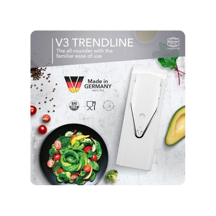 Coupe-légumes en forme de V avec protection des mains pour une coupe facile et sûre,
