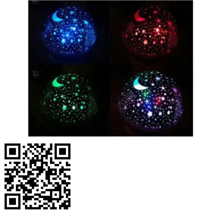 Lampe d’intérieur projecteur étoiles et lune veilleuse USB anniversaire