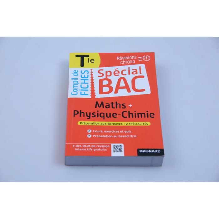 Fiches de révision - GENERIC - Spécial Bac - Maths-Physique-Chimie - Terminale - Éducation