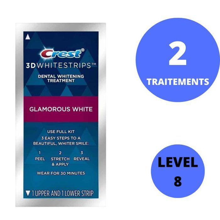 Crest 3d Whitestrips Glamorous white 2 Traitements