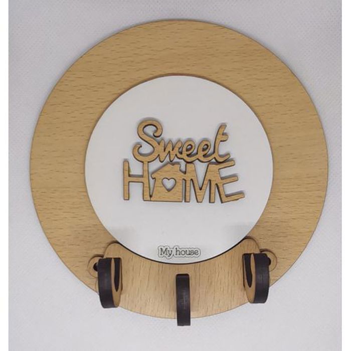 Porte-clés mural en bois SWEET HOME - Support Pratique