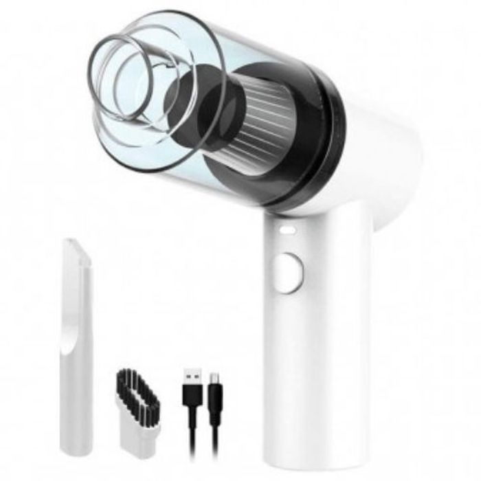 Aspirateur de voiture 2 en 1 avec lumière LED Mini portable sans fil portable