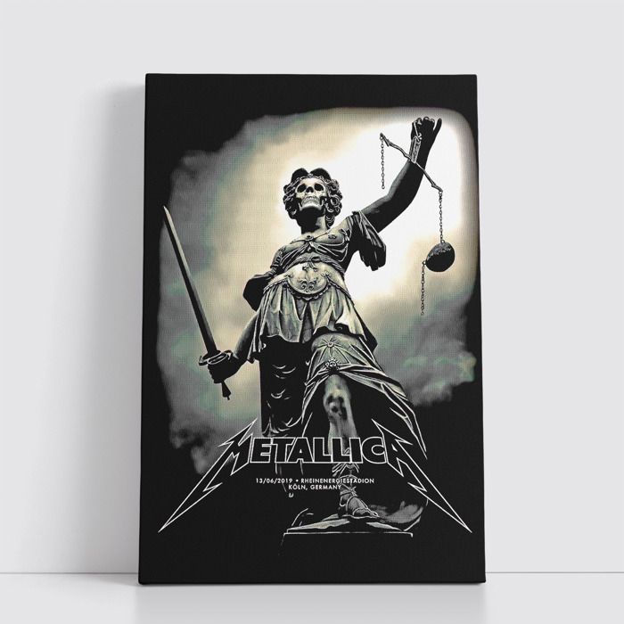 Tableau Rock sur Toile – Affiche Murale 25x40 cm Groupes de Rock Légendaires et Modernes 91