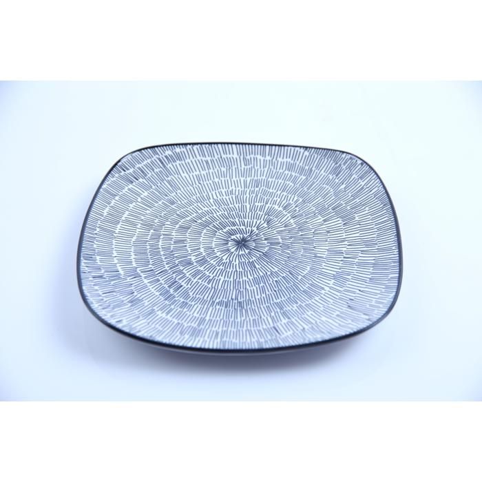 Assiette Plate Carrée - GENERIC - 7.4SSFP-C - Porcelaine - 18,7cm - Blanc