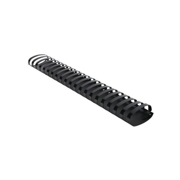 Reliure en plastique 45 mm noir (50 reliures)