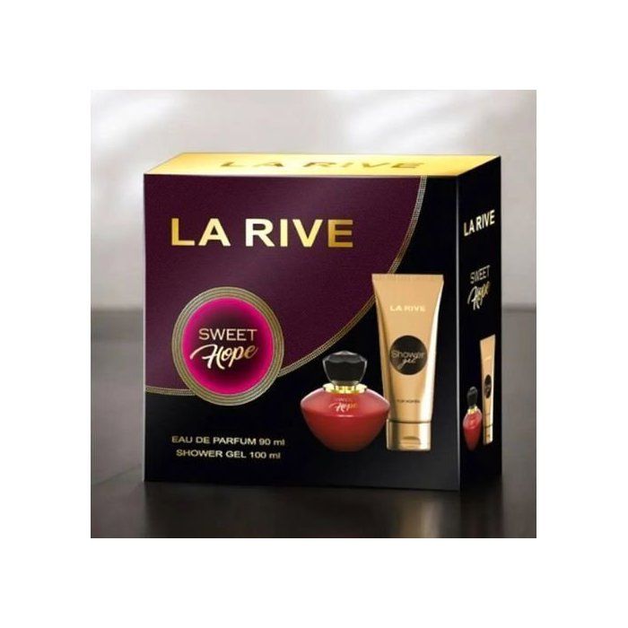 La Rive Coffret Sweet Hope pour femme(Eau de parfum 90ml+Gel douche 100ml