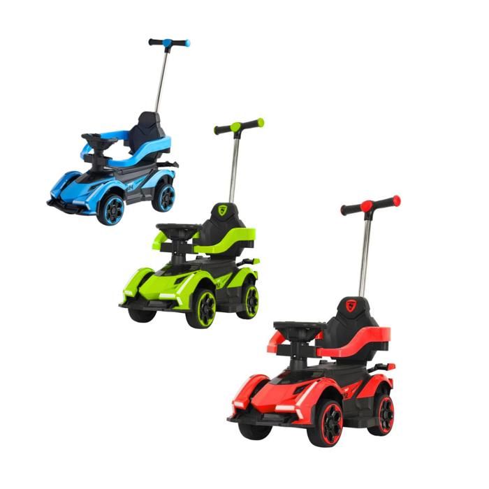 Voiture Bébé avec canne directionnelle
