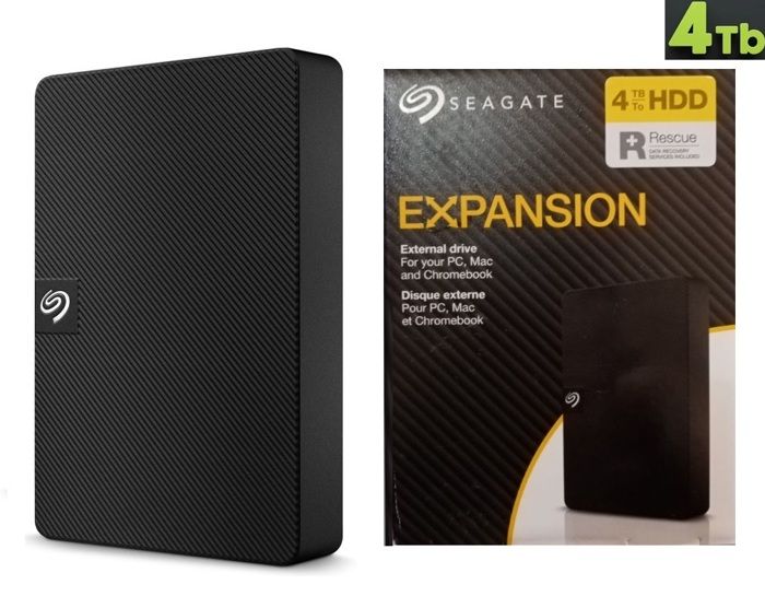 Seagate Expansion Portable 4TB disque dur externe 2,5 pouces USB 3.0 +App Rescue