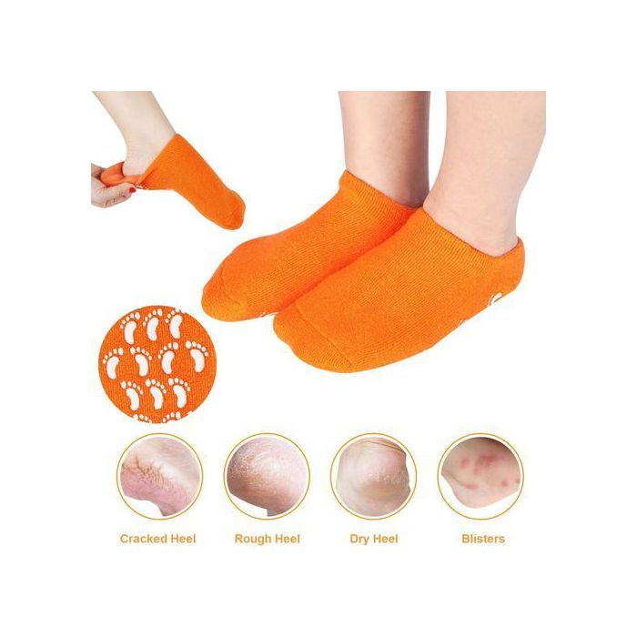 Chaussettes de Gel Hydratantes - Soins pour Pieds Sèches et Talons Fissurés