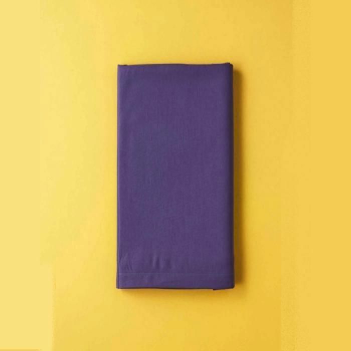Drap élastique - BELLA MAISON - 160x200x35 cm - Violet - Fibre naturelle - Lavable
