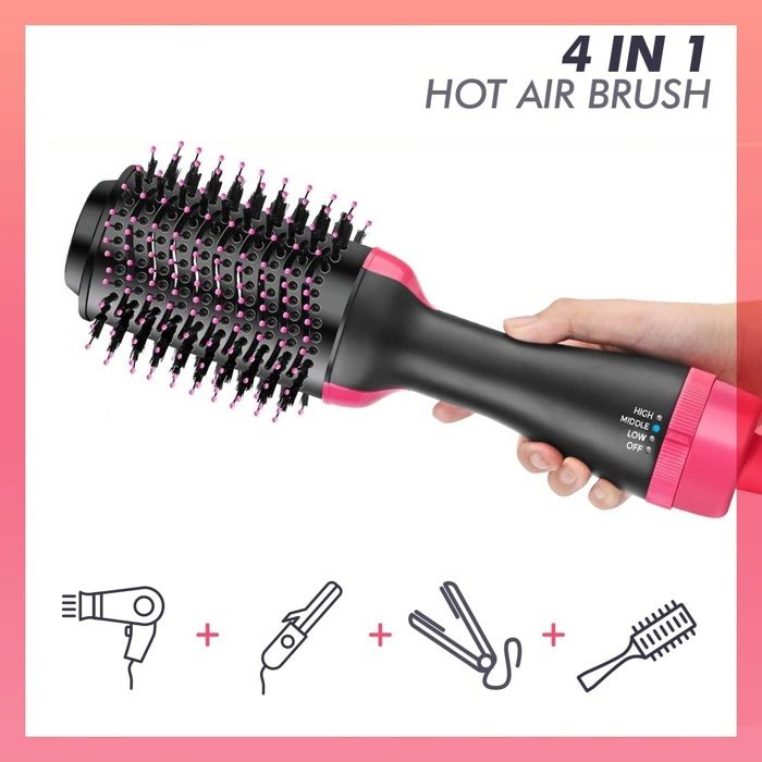 Brosse Soufflante - Non spécifié - 1200W - Revêtement Céramique - Technologie Ionique - Air Froid