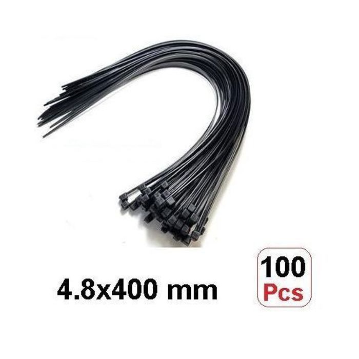 Pack De 100 Pcs Serrage Autobloquant Collier Anneau (5 x 400mm)