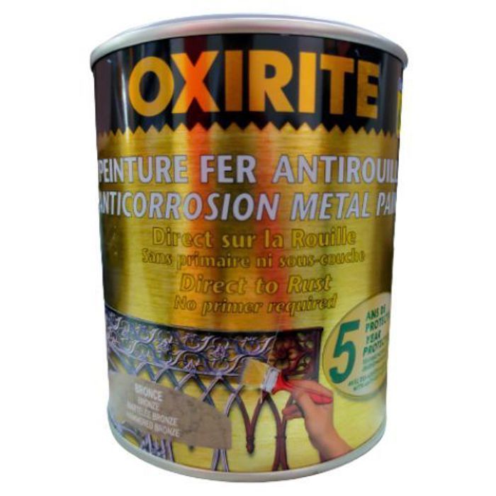 XYLAZEL Oxirite Peinture Métalique Martelée Bronze directement sur la rouille 1kg