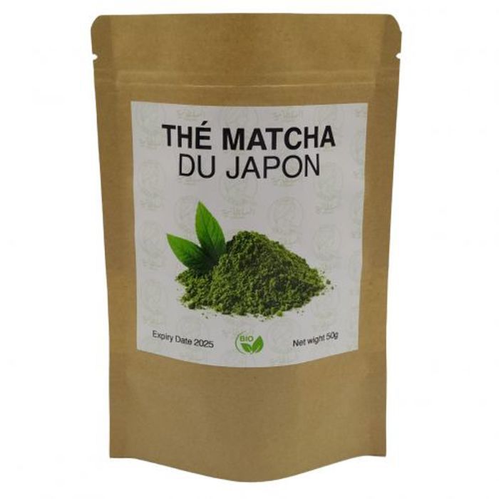THÉ MATCHA BIO DU JAPON. MINCEUR, DETOX ANTIOXYDANT, CONCENTRATION 50g