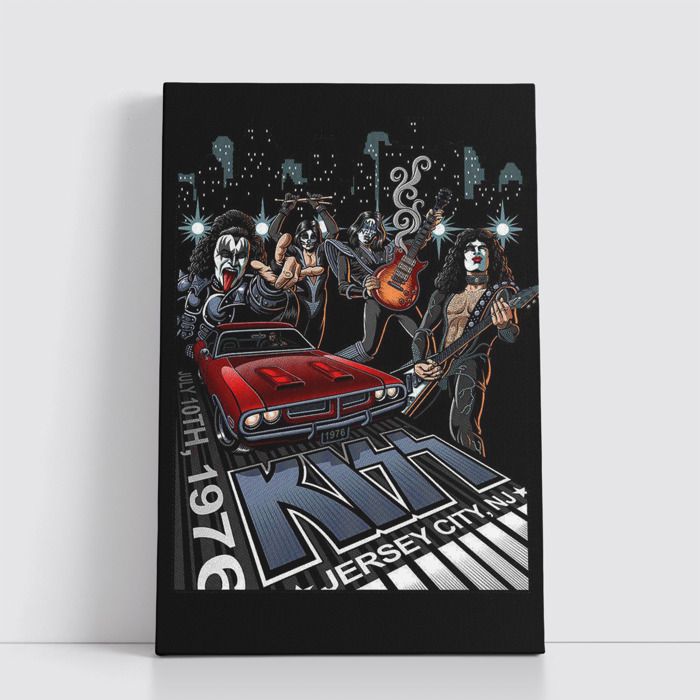 Tableau Rock sur Toile – Affiche Murale 25x40 cm Groupes de Rock Légendaires et Modernes 174