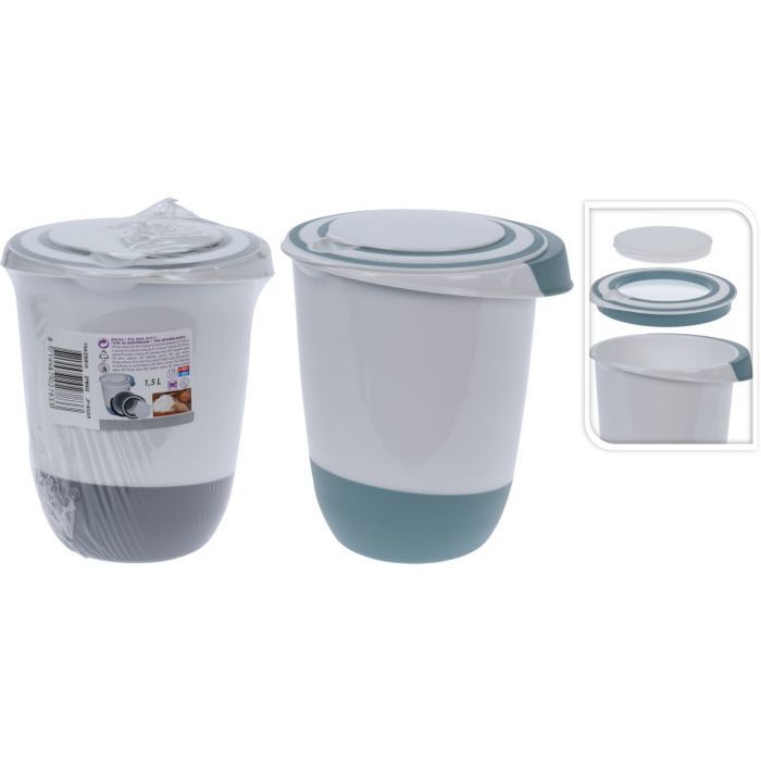 Boîte en plastique - N/A - 1.5L - Couvercle hermétique - Rangement optimal - Pratique et fonctionnelle