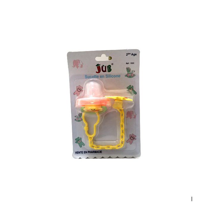 Juniors sucette en silicone jub 2eme age +couvercle