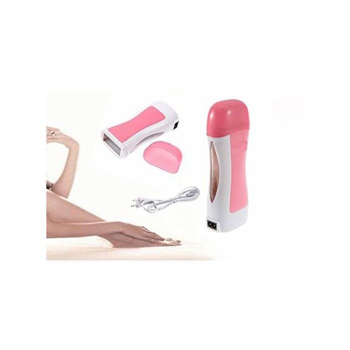 Appareil Chauffe-Cire Portatif - Épilateur à Cartouche de Cire Chaude - Rose