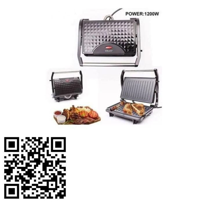 Appareil à panini compact Sokany pour griller steaks et préparer sandwichs