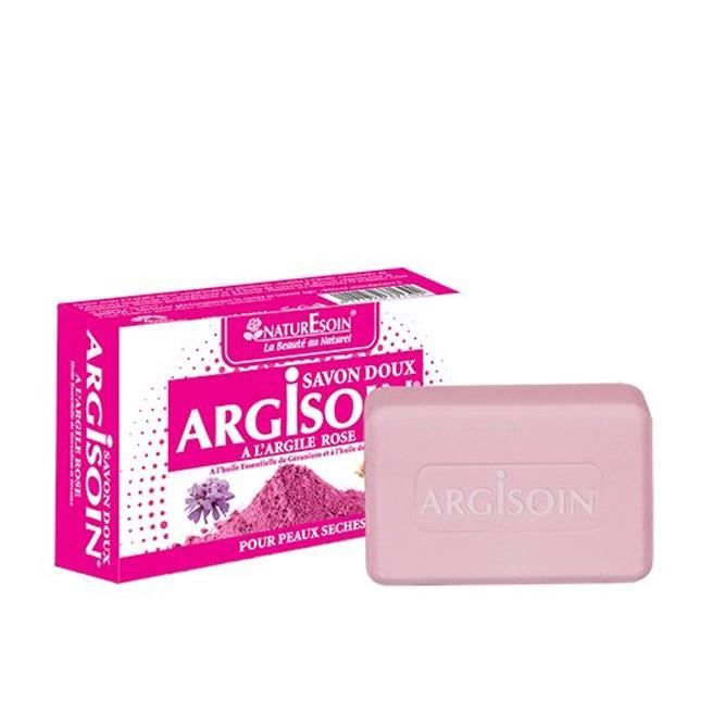 NaturEsoin Argisoin Savon à l'Argile Rose- 125 G