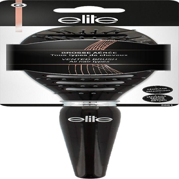 Brosse aérée - ELITE - G5001 - Ergonomique - Démêlage efficace - Brillance naturelle