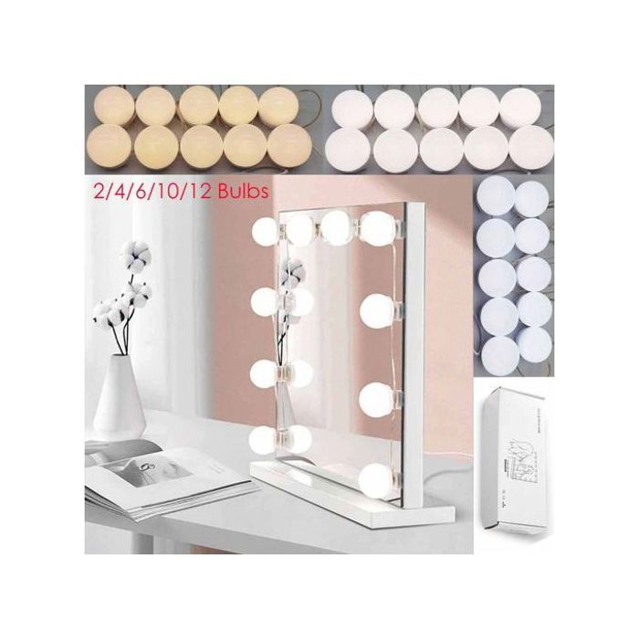 Ampoules LED - Hollywood - 10 Lampe - Réglable - Alimentation USB - Intérieur