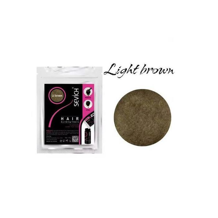 SEVICH Fibres Capillaires Densifiantes Couleur Marron Clair 25g pour Épaississement et Couverture des Cheveux