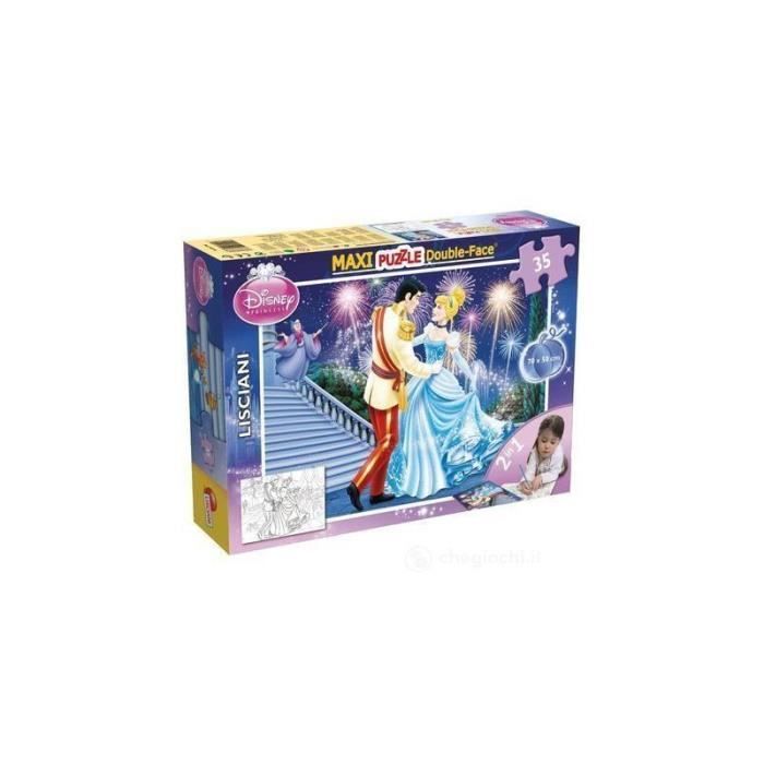 Puzzle Cinderella Disney double-face 35 pièces - Lisciani Giochi