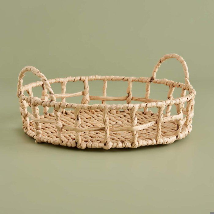 Plateau décoratif - BELLA MAISON - Marin Edgar - Naturel - Ovale - 30x30x7 cm