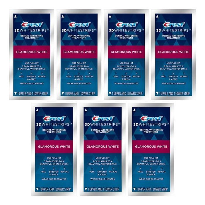 Crest 3d Whitestrips Glamorous white 7 Traitements