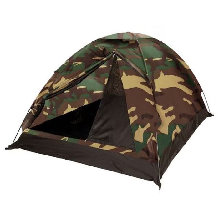 Tente Manuel Camping et Plage vert Militaire 4 Places 208 X 208 X 145 cm