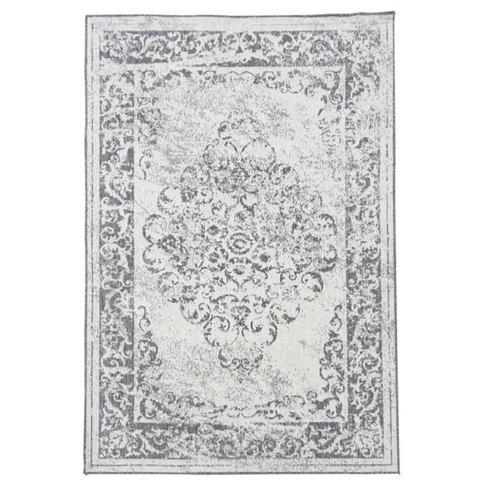 Tapis extérieur, kilim reversible 120x170 LYN2 AP REVERSIBLE gris